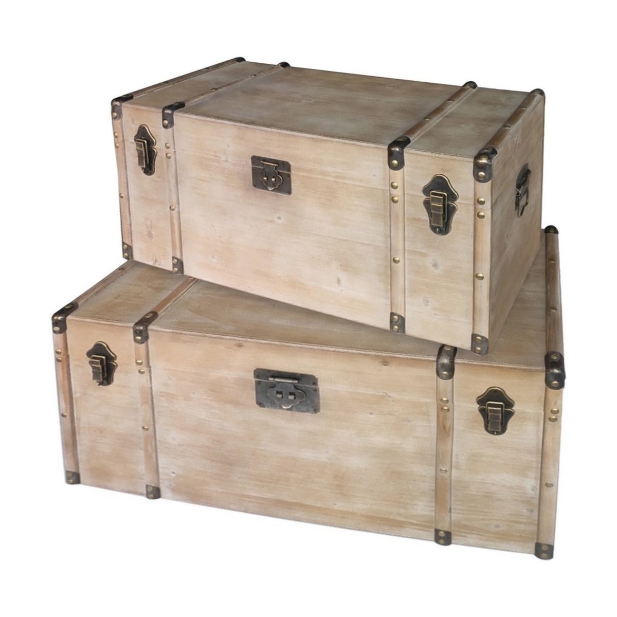 Home Koffer / Aufbewahrungsboxen Signes Grimalt Kofferspeicher 2 Einheiten Braun