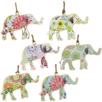 Uhren & Schmuck Anhänger Signes Grimalt Elefant 6 Einheiten Multicolor