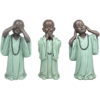Home Statuetten und Figuren Signes Grimalt Figure Mönch Sieht-Hey-Hey-Disks 3-Einheiten Nicht Grün