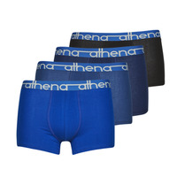 Unterwäsche Herren Boxer Athena EASY JEAN X4 Schwarz / Blau