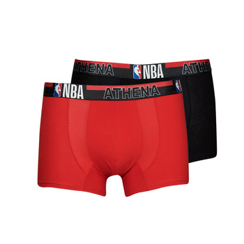 Unterwäsche Herren Boxer Athena NBA X2 Schwarz / Rot