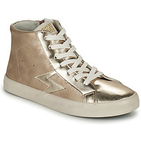 Schuhe Damen Sneaker High Le Temps des Cerises SOHO Gold