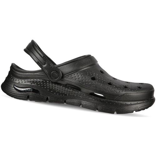 Schuhe Herren Pantoletten / Clogs Skechers Offene Solid Clog W/ Perf Detail And 243160 BBK Schwarz
