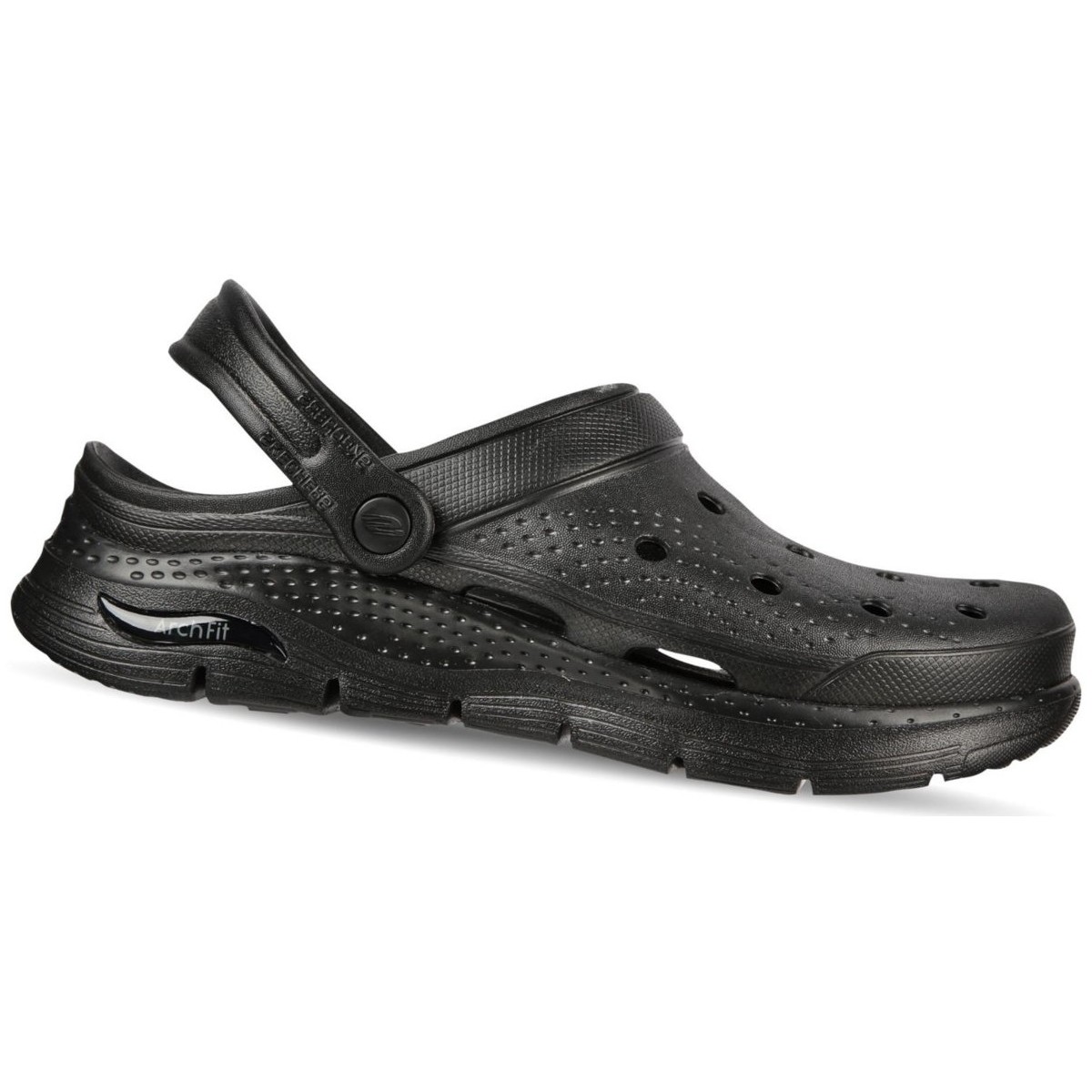 Schuhe Herren Pantoletten / Clogs Skechers Offene Solid Clog W/ Perf Detail And 243160 BBK Schwarz