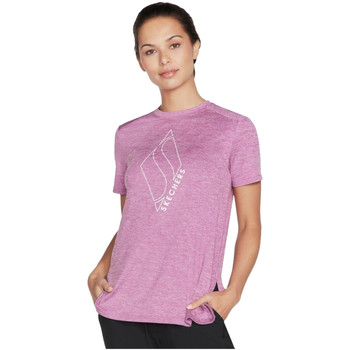 Kleidung Damen T-Shirts Skechers Diamond Blissful Tee Violett