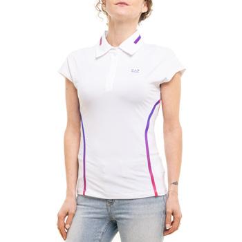 Kleidung Damen T-Shirts & Poloshirts Emporio Armani EA7 6LTF01TJJGZ Weiss