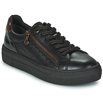 Schuhe Damen Sneaker Low Tamaris 23313-092 Schwarz / Kupfer
