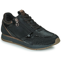 Schuhe Damen Sneaker Low Tamaris 23603 Schwarz / Kupfer