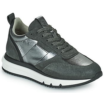 Schuhe Damen Sneaker Low Tamaris 23721-923 Schwarz / Silbern