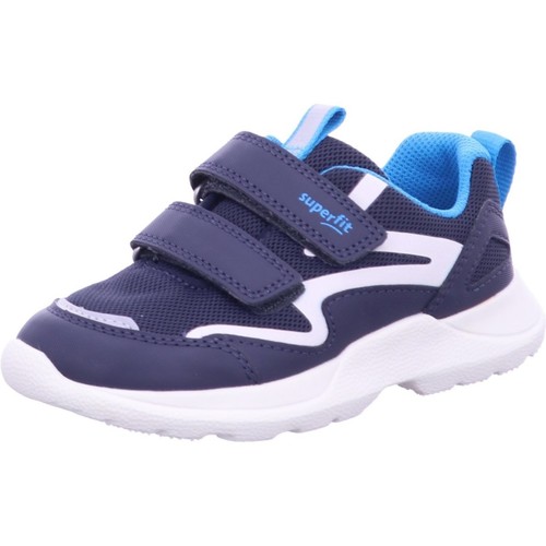 Schuhe Jungen Derby-Schuhe & Richelieu Superfit Klettschuhe Trainingsschuh Textil \ RUSH 1-006206-8000 Blau
