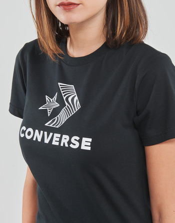 Converse STAR CHEVRON TEE Schwarz
