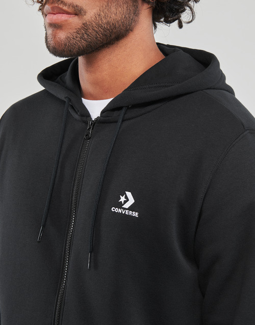 Converse GO-TO EMBROIDERED STAR CHEVRON FULL-ZIP HOODIE Schwarz