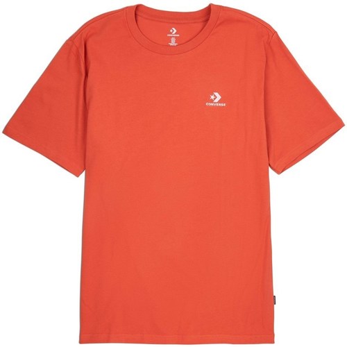 Kleidung Herren T-Shirts Converse Embroidered Star Chevron Tee Rot