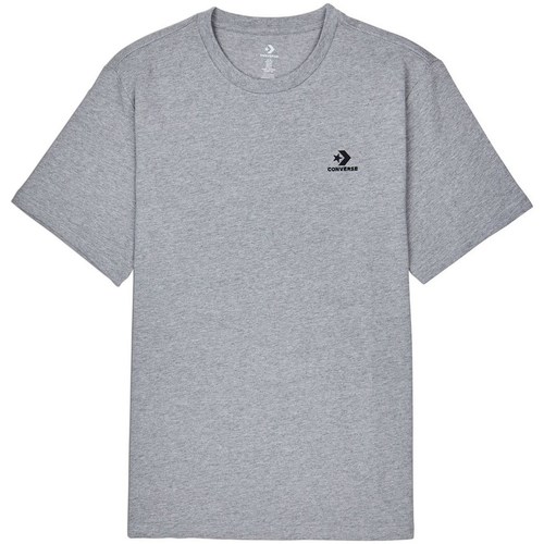 Kleidung Herren T-Shirts Converse Embroidered Star Chevron Tee Grau