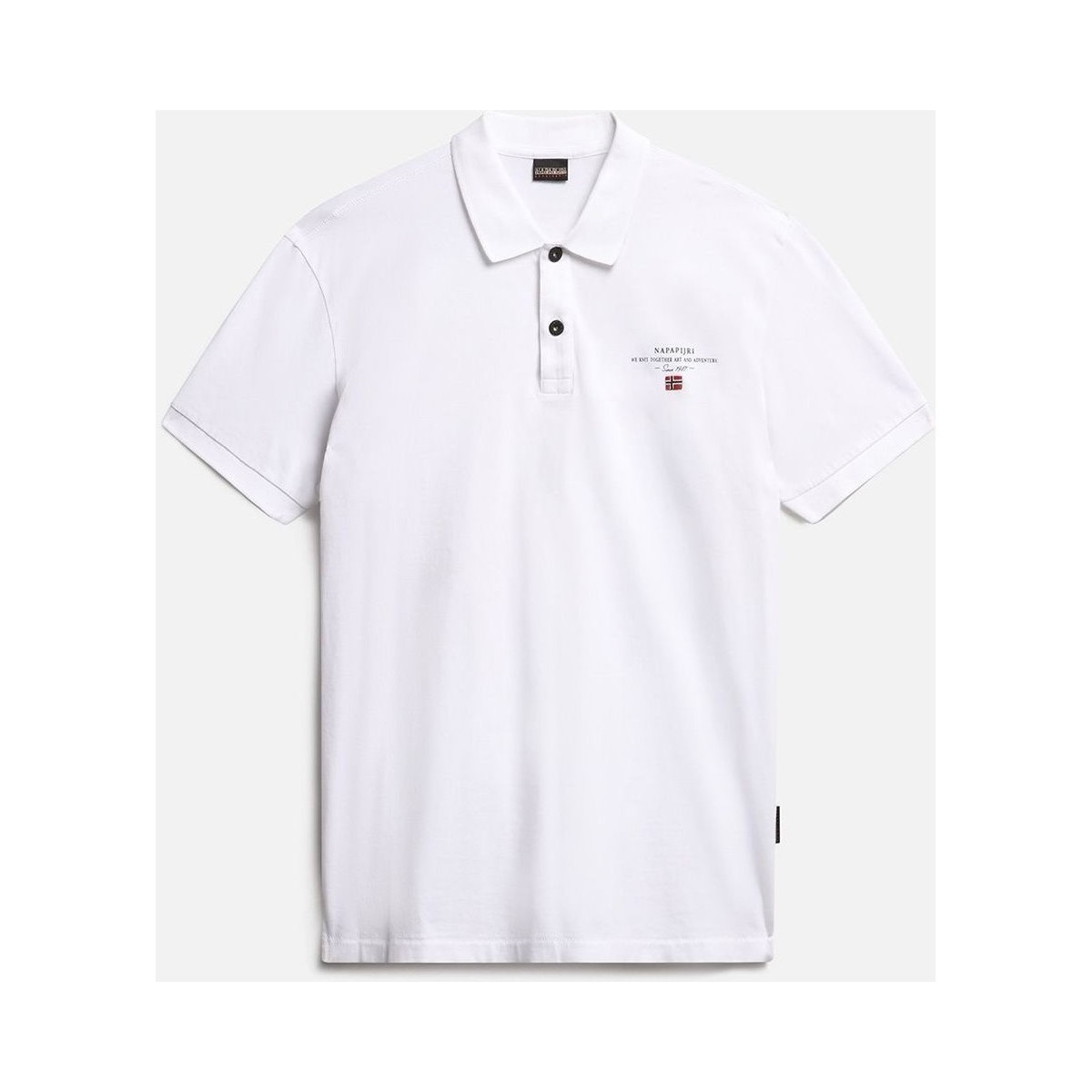Kleidung Herren T-Shirts & Poloshirts Napapijri ELBAS JERSEY - NP0A4GB4-002 BRIGHT WHITE Weiss