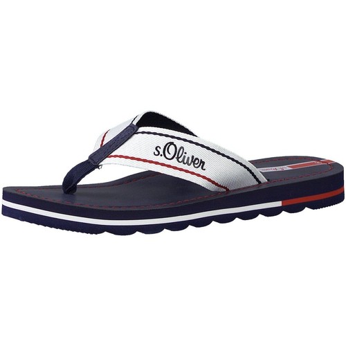 Schuhe Damen Wassersportschuhe S.Oliver Badeschuhe white-navy-red (blau-rot-) 5-27113-36-187 Weiss