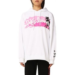 Kleidung Damen Sweatshirts Disclaimer Hoodie wei Weiss