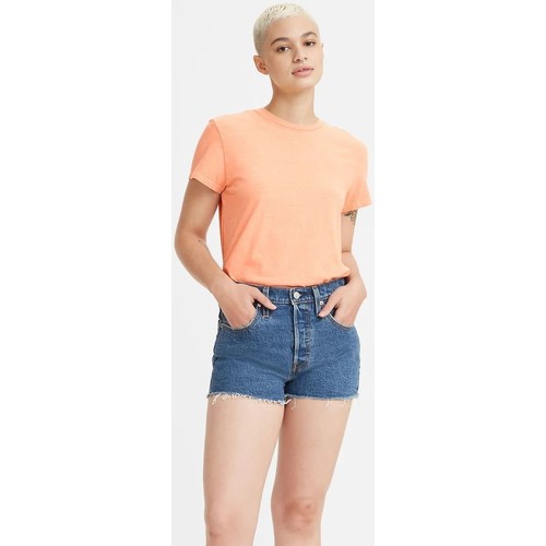 Kleidung Damen T-Shirts & Poloshirts Levi's A1712 0010 - CLASSIC TEE-DESATURATED PINK Orange