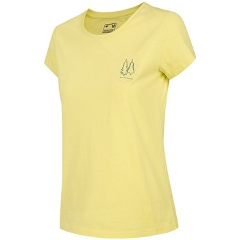 Kleidung Damen T-Shirts 4F TSD068 Gelb