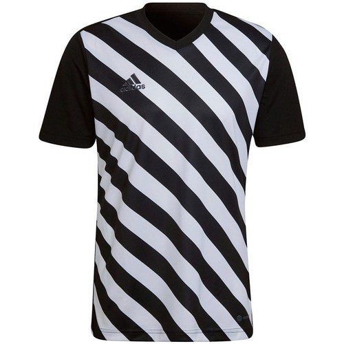 Kleidung Herren T-Shirts adidas Originals Entrada 22 Weiß, Schwarz