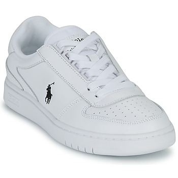Schuhe Sneaker Low Polo Ralph Lauren POLO CRT PP-SNEAKERS-LOW TOP LACE Weiss / Schwarz