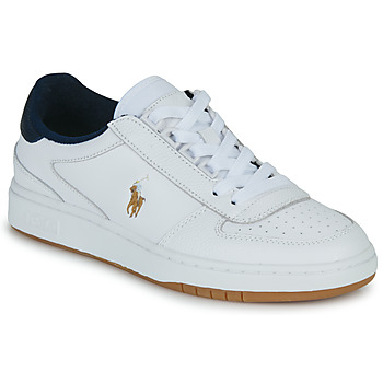 Schuhe Sneaker Low Polo Ralph Lauren POLO CRT PP-SNEAKERS-LOW TOP LACE Weiss / Marine