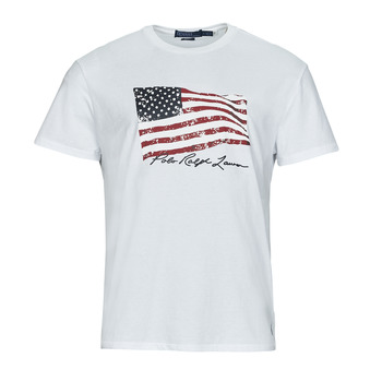 Kleidung Herren T-Shirts Polo Ralph Lauren K223SS03-SSCNCLSM1-SHORT SLEEVE-T-SHIRT Weiss / Weiss