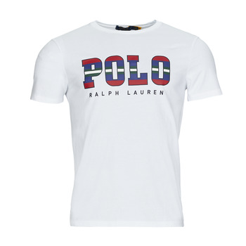 Kleidung Herren T-Shirts Polo Ralph Lauren G223SC41-SSCNCMSLM1-SHORT SLEEVE-T-SHIRT Weiss / Weiss