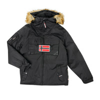 Kleidung Jungen Parkas Geographical Norway BENCH Schwarz