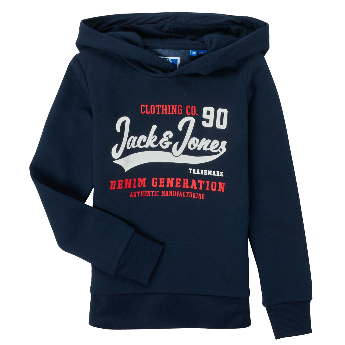 Kleidung Jungen Sweatshirts Jack & Jones JJELOGO SWEAT HOOD Marine