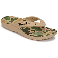 Schuhe Herren Zehensandalen Crocs CLASSICCROCSPRINTEDCAMOFLIP Beige / Camouflage