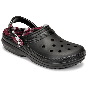 Schuhe Herren Pantoletten / Clogs Crocs CLASSIC LINED CAMO CLOG Schwarz / Rot