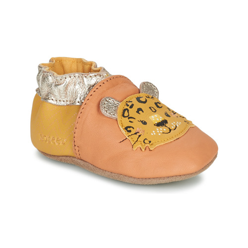 Schuhe Mädchen Babyschuhe Robeez LEOPARDO Camel