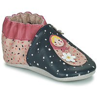 Schuhe Mädchen Babyschuhe Robeez FLOWERDOLLS Marine / Rosa