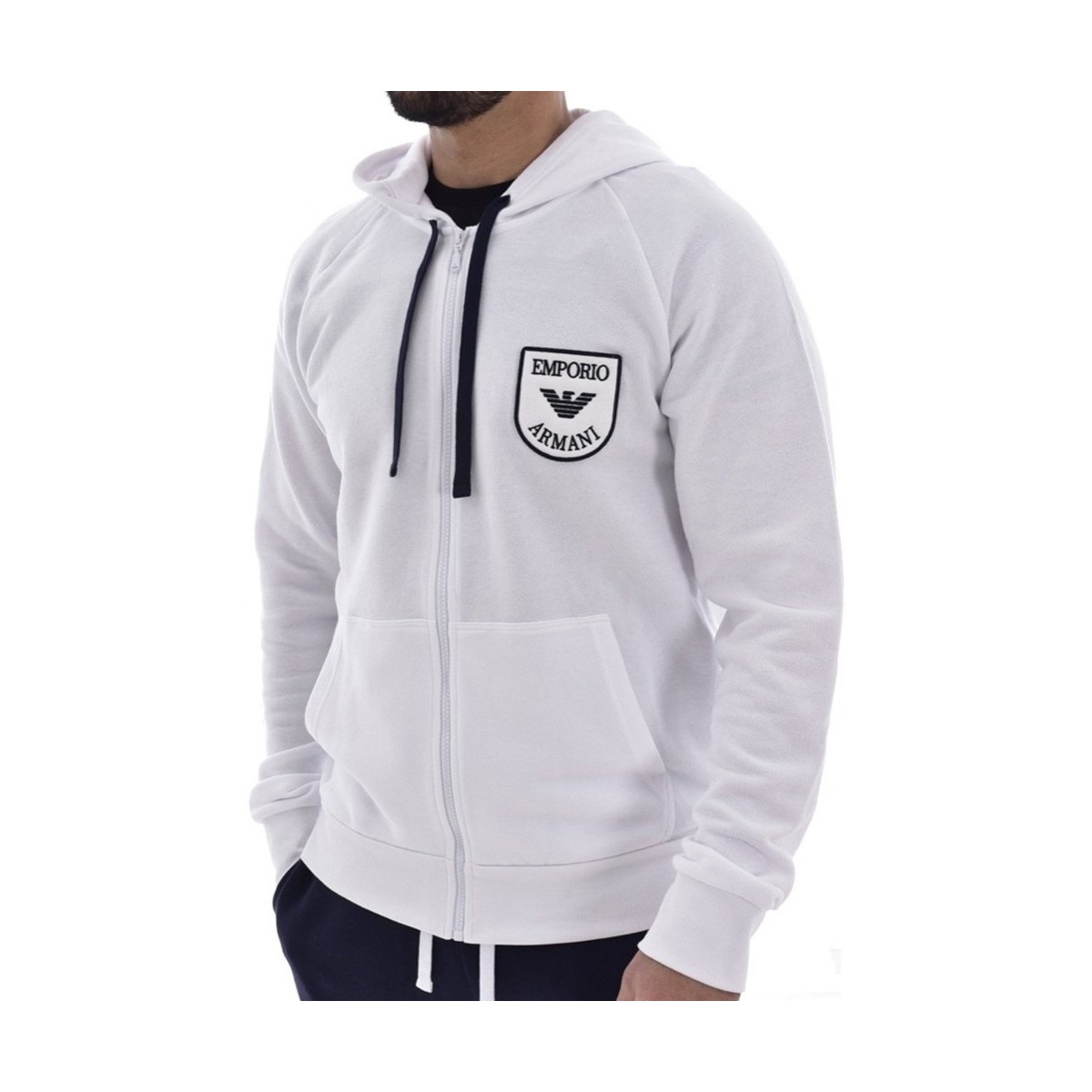 Kleidung Herren Sweatshirts Emporio Armani Classic logo Weiss