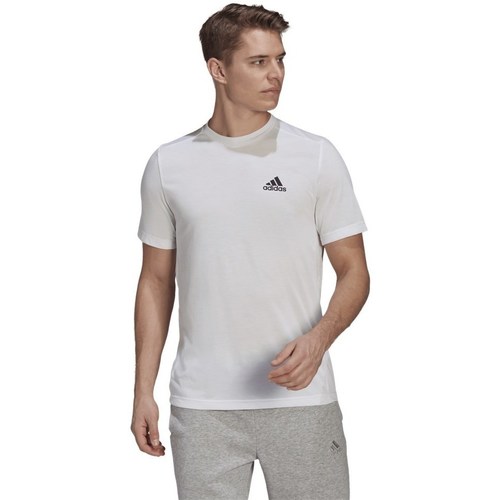 Kleidung Herren T-Shirts adidas Originals Aeroready Designed Weiss