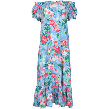 Kleidung Damen Kleider Lisca Langes Sommerkleid Manila Blau