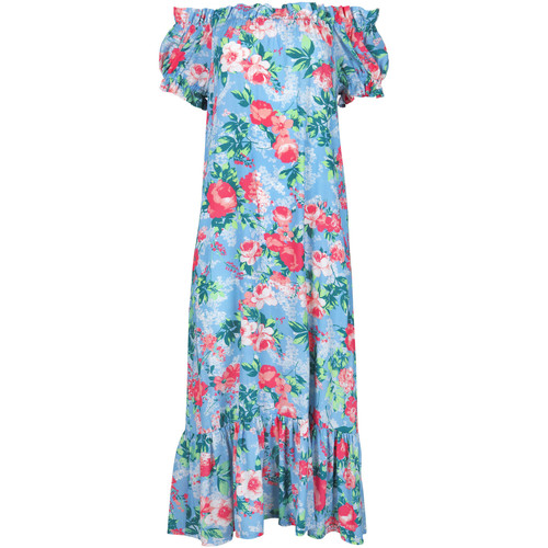 Kleidung Damen Kleider Lisca Langes Sommerkleid Manila Blau