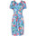 Kleidung Damen Kleider Lisca Sommerkleid mit kurzen Ärmeln Manila Blau