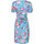 Kleidung Damen Kleider Lisca Sommerkleid mit kurzen Ärmeln Manila Blau