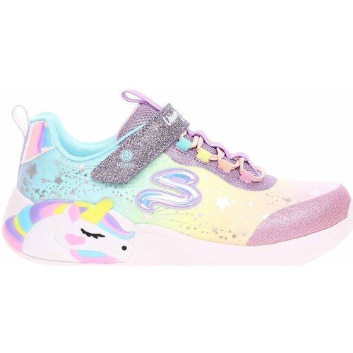 Schuhe Kinder Sneaker Low Skechers Unicorn Dreams Hellblau, Gelb