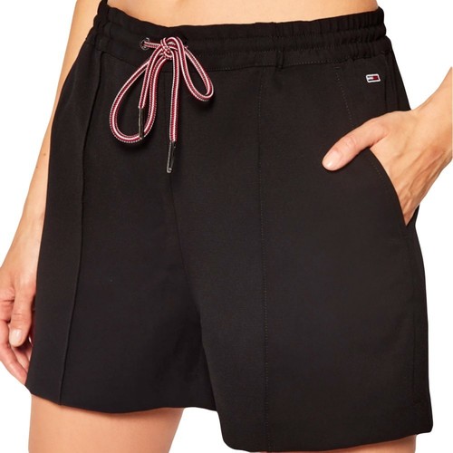 Kleidung Damen Shorts / Bermudas Tommy Jeans Classic sport Schwarz