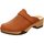 Schuhe Damen Pantoletten / Clogs Softclox Pantoletten Clog S3345-48 cognac Braun