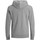 Kleidung Herren Sweatshirts Jack & Jones 12182493 BASIC SWEAT ZIP-LIGHT GREY MELANGE Grau