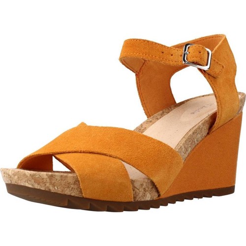 Schuhe Damen Sandalen / Sandaletten Clarks FLEX SUN Orange