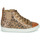 Schuhe Mädchen Sneaker High Shoo Pom PLAY NEW JODLACE Leopard / Gold