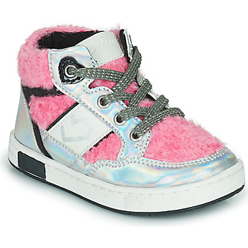 Schuhe Mädchen Sneaker High Chicco CEZARY Rosa / Silbern