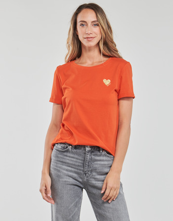 Kleidung Damen T-Shirts Only ONLKITA S/S LOGO TOP Orange