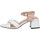 Schuhe Damen Sandalen / Sandaletten Hersuade 481 Sandalen Frau Rosa weiß Multicolor