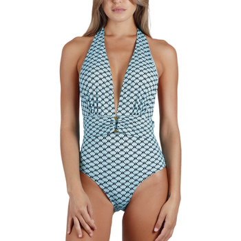 Kleidung Damen Badeanzug Admas Einteiliger rückenfreier Badeanzug Ocean Shell Blau